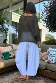 Conrad Grunge Loose Cotton Knit Deep Khaki